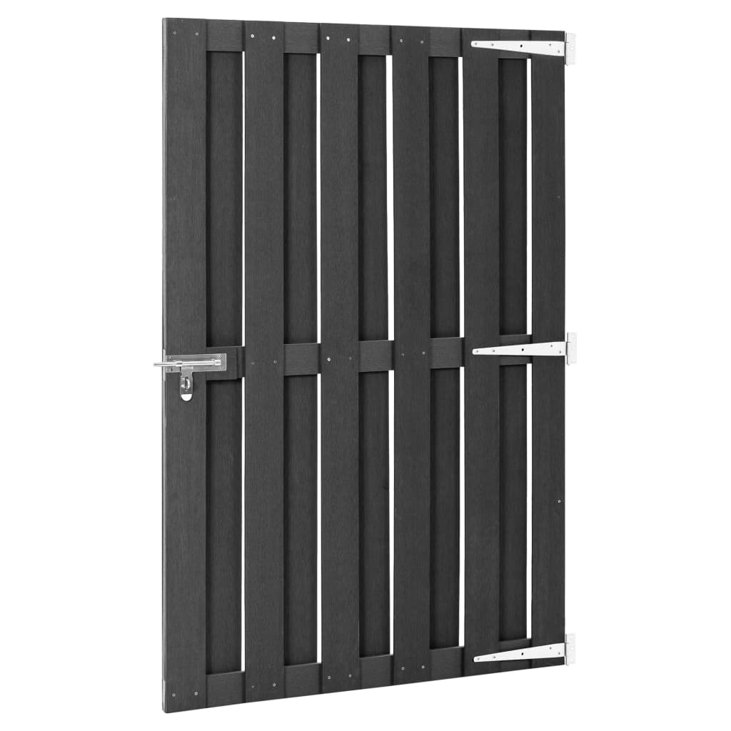 Vrtna vrata od WPC-a 100 x 150 cm siva