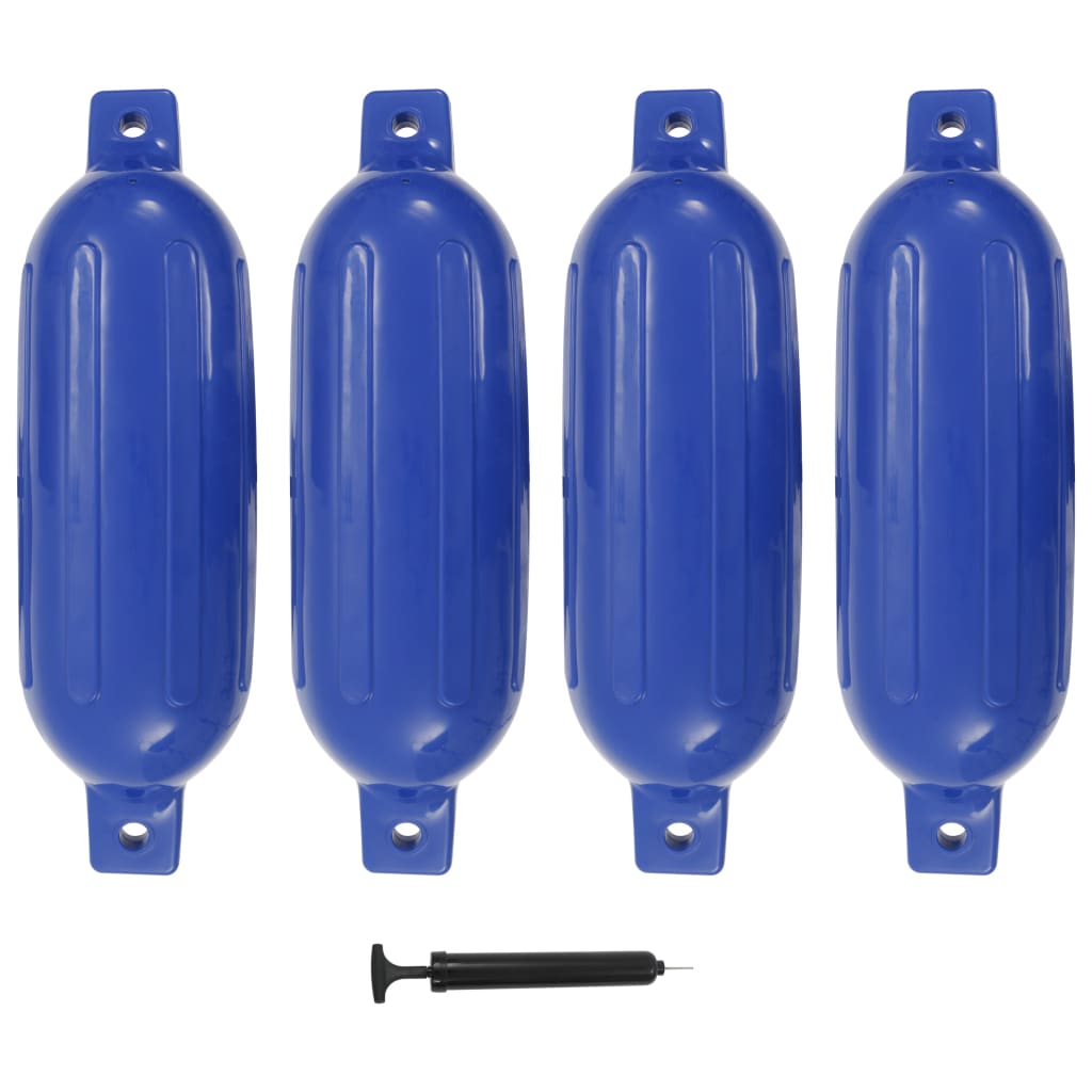 Bokobrani za brod 4 kom plavi 58,5 x 16,5 cm PVC