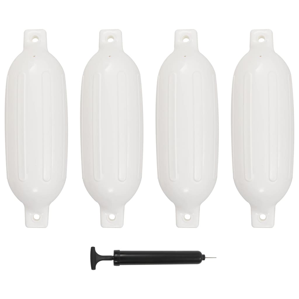 Bokobrani za brod 4 kom bijeli 58,5 x 16,5 cm PVC