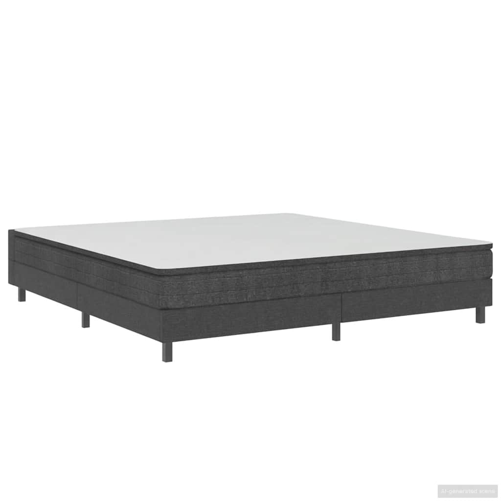 Box spring okvir za krevet od tkanine sivi 200 x 200 cm