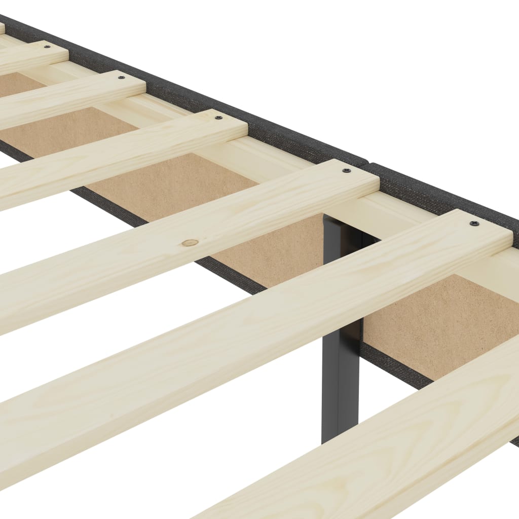 Box spring okvir za krevet od tkanine sivi 120 x 200 cm