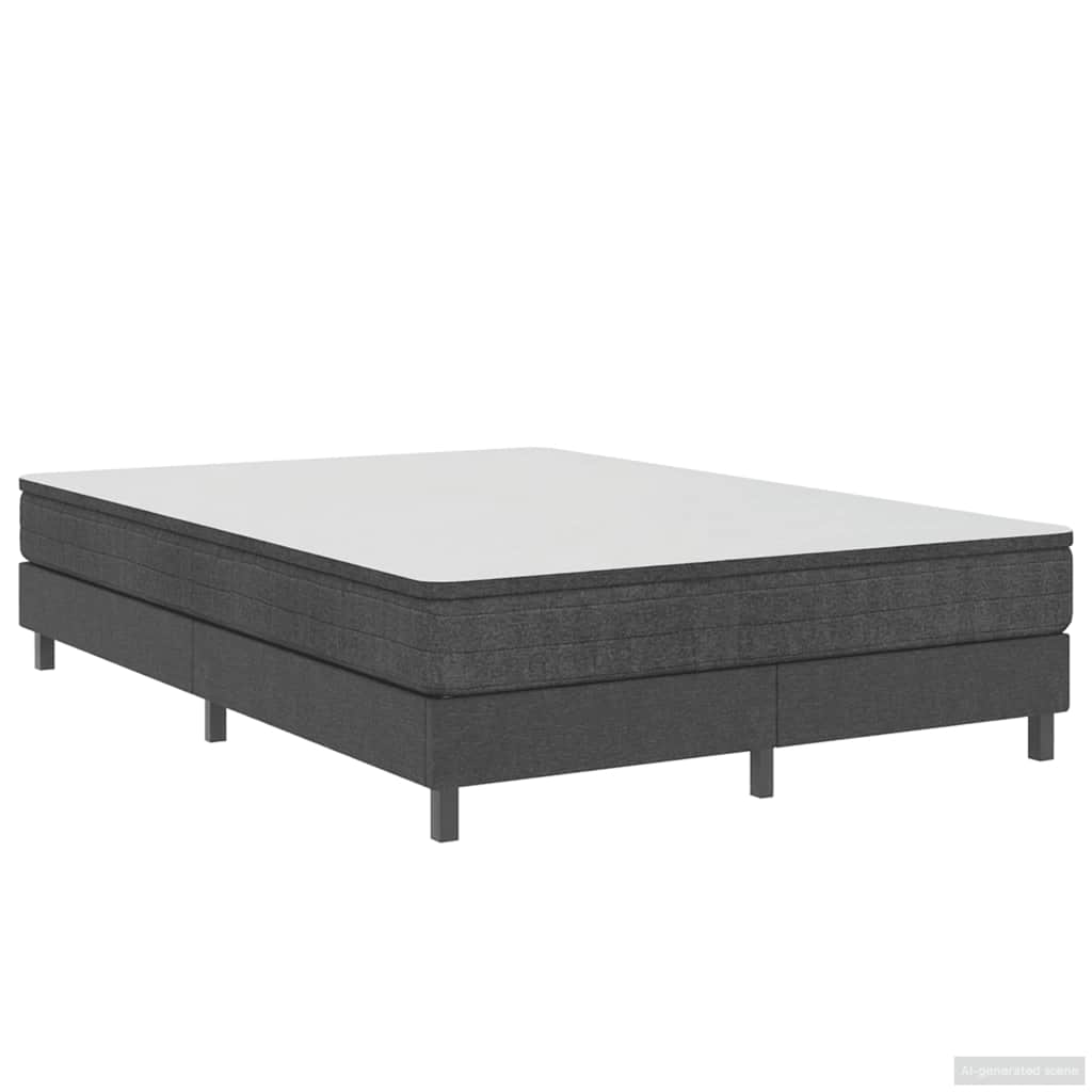 Box spring okvir za krevet od tkanine sivi 140 x 200 cm