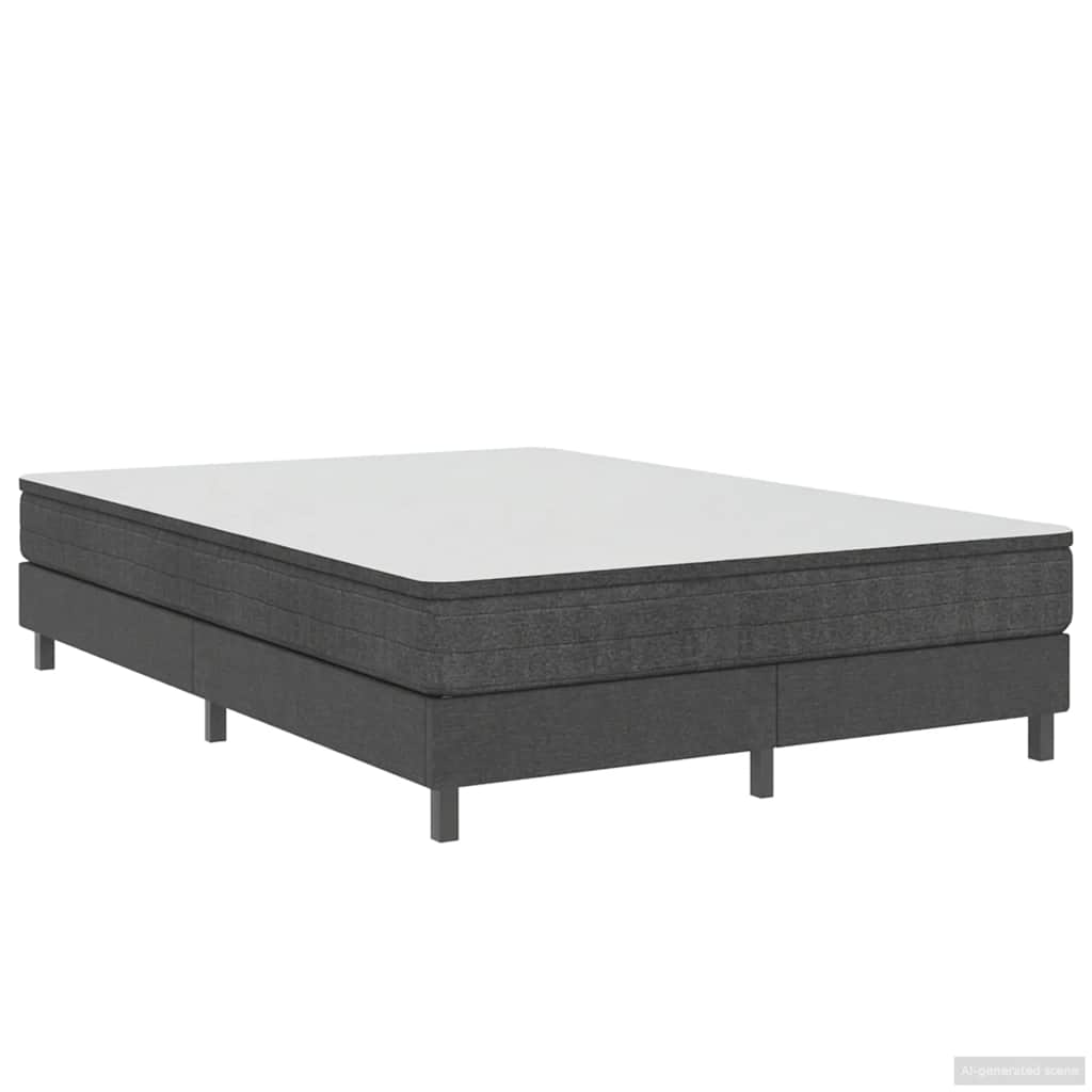 Box spring okvir za krevet od tkanine sivi 160 x 200 cm