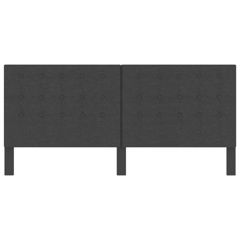 Taftirano uzglavlje od tkanine tamnosivo 200 x 200 cm