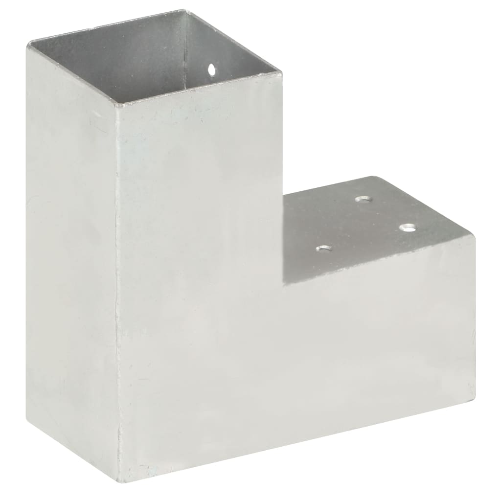 Spojnik za stupove u L-obliku od pocinčanog metala 81 x 81 mm