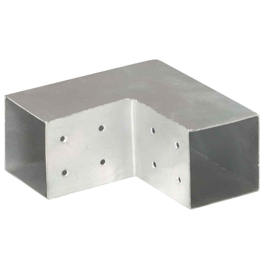 Spojnik za stupove u L-obliku od pocinčanog metala 81 x 81 mm