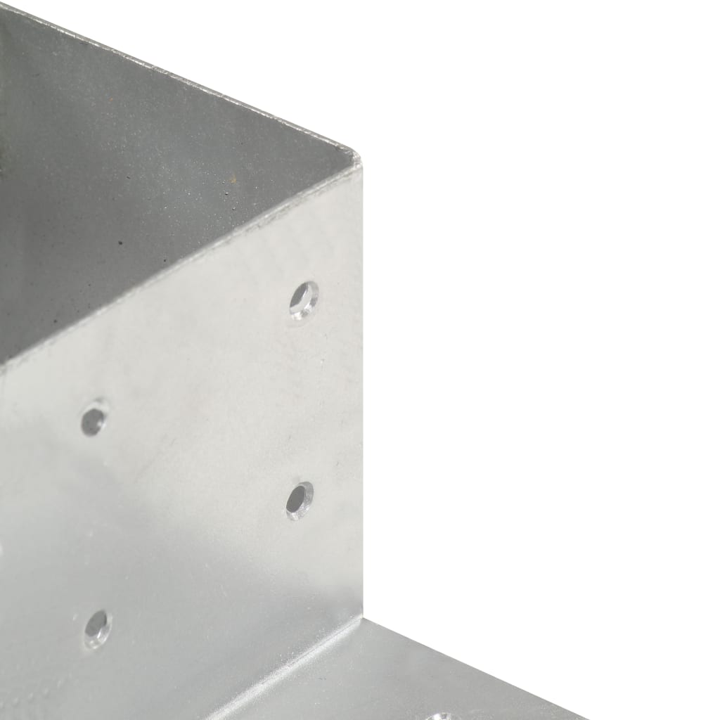 Spojnik za stupove u L-obliku od pocinčanog metala 81 x 81 mm