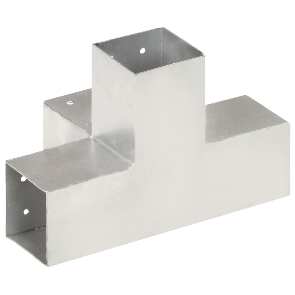 Spojnik za stupove u X-obliku od pocinčanog metala 81 x 81 mm