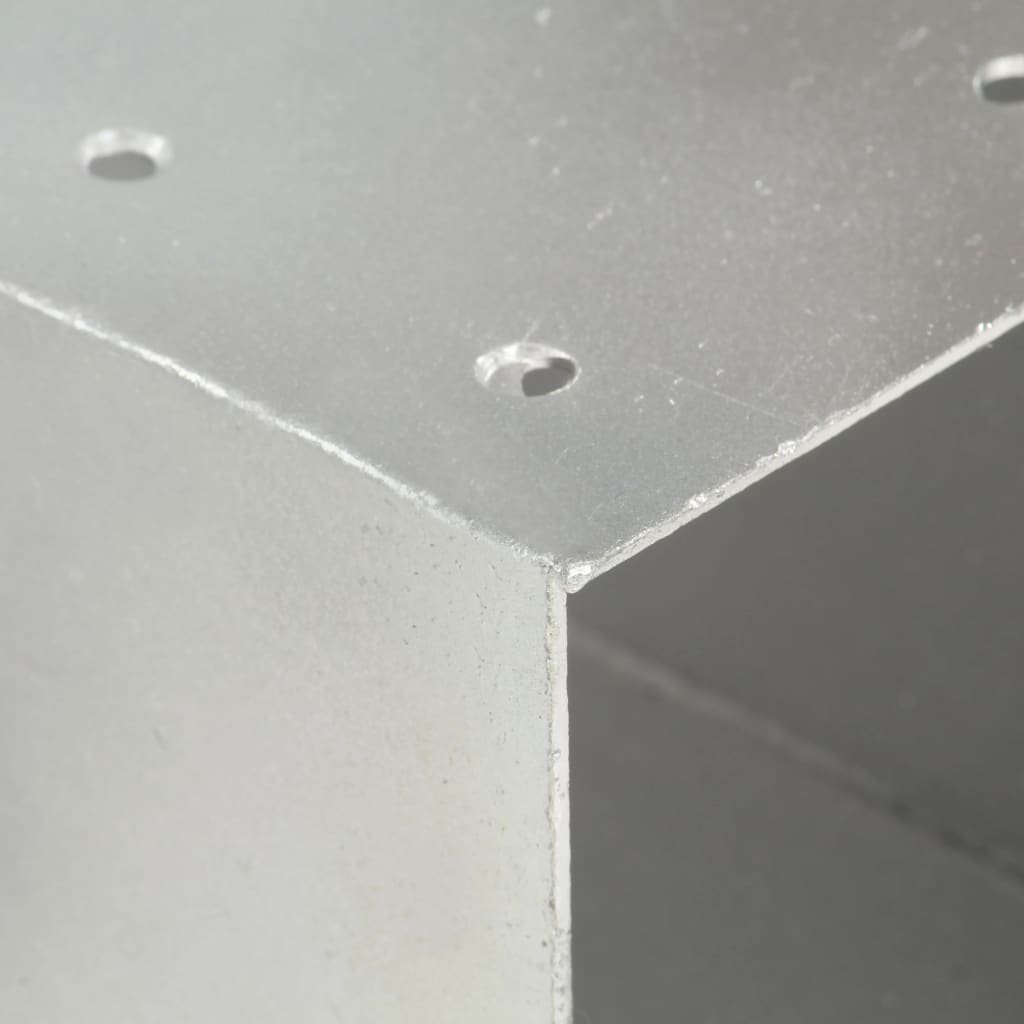 Spojnik za stupove u X-obliku od pocinčanog metala 81 x 81 mm