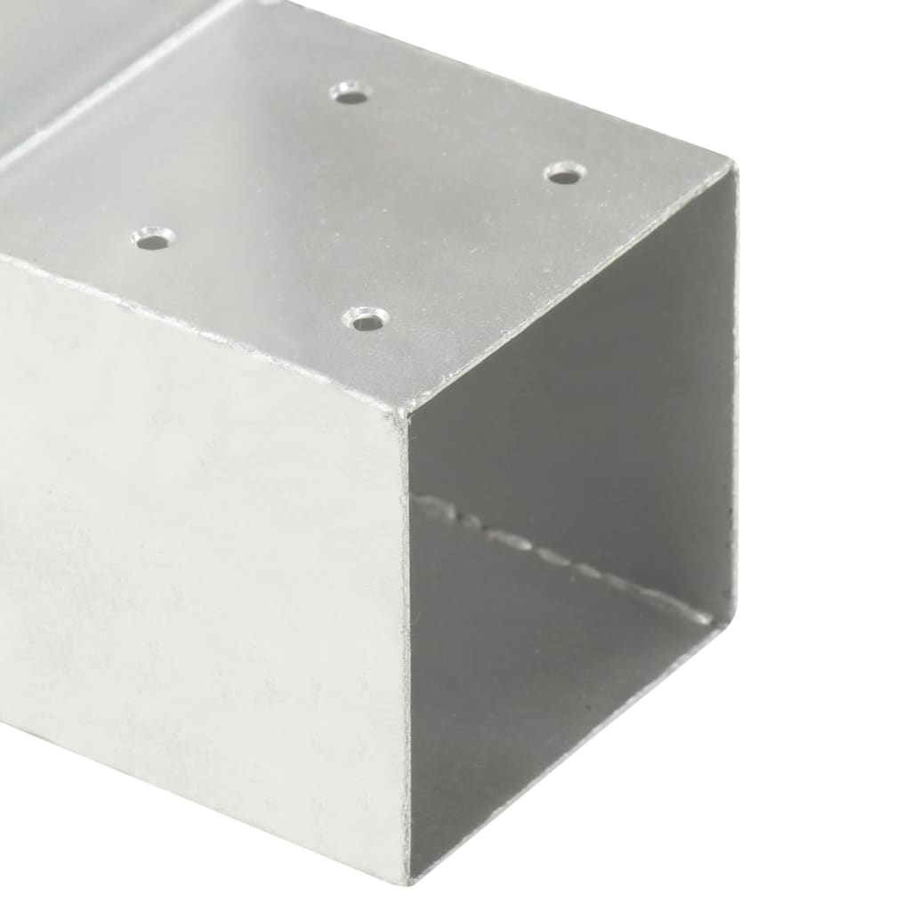 Spojnici za stupove u L-obliku 4 kom pocinčani metal 101x101 mm