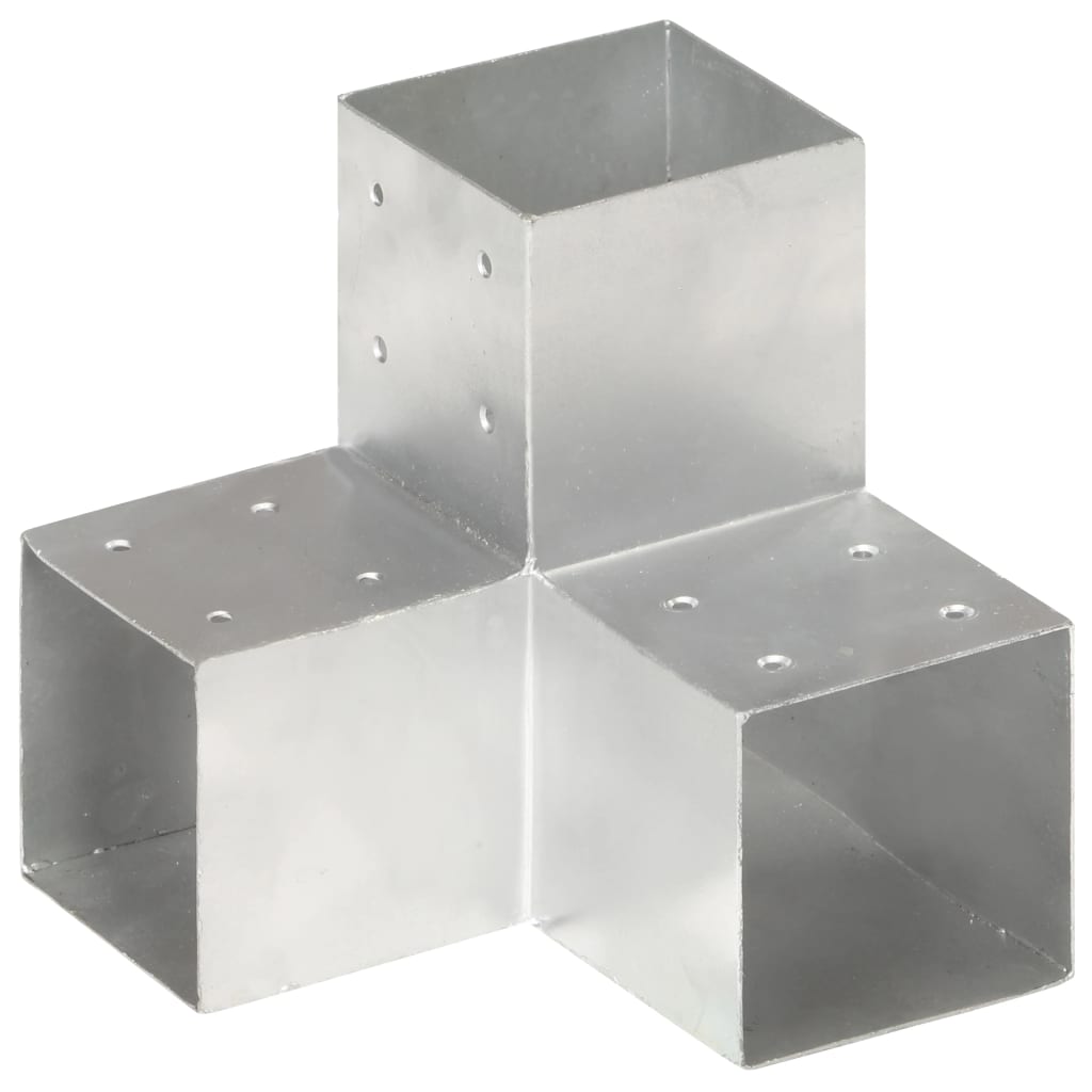Spojnici za stupove u Y-obliku 4 kom pocinčani metal 101x101 mm