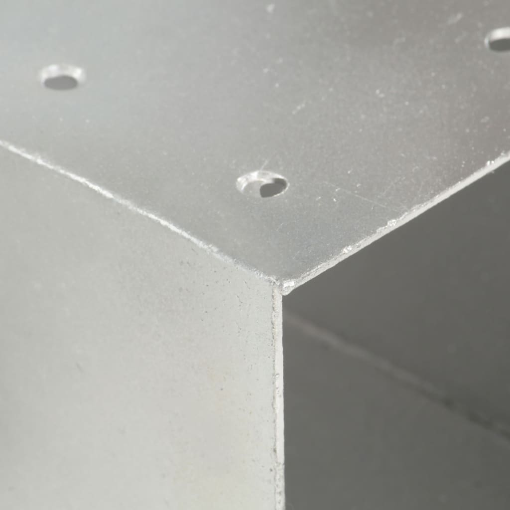 Spojnik za stupove u X-obliku od pocinčanog metala 101 x 101 mm
