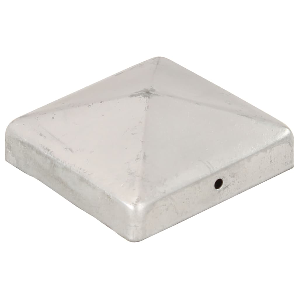 Piramidalni poklopci za stupove ograde 6 kom metalni 91 x 91 mm