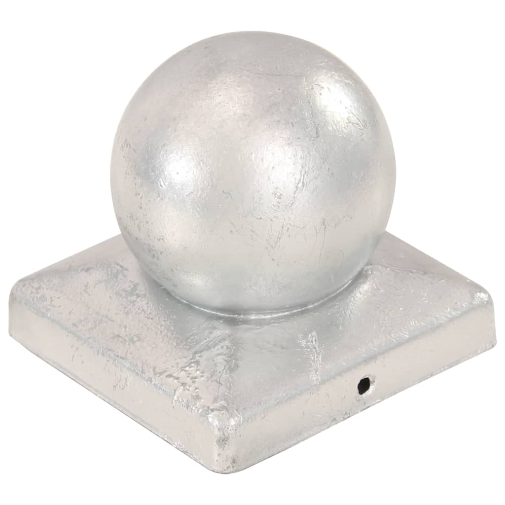 Poklopci za stupove 6 kom kuglasti metalni 101 x 101 mm