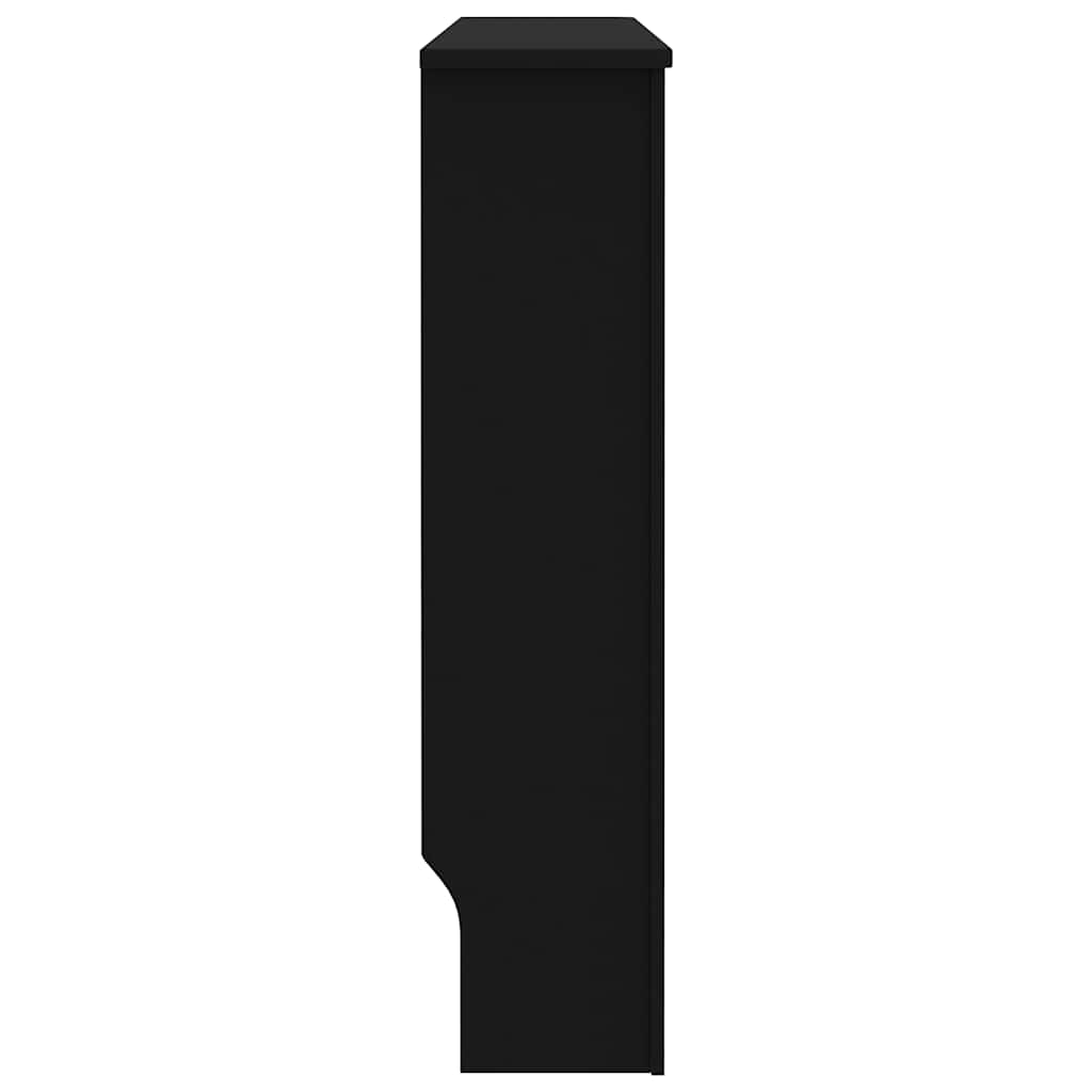 Pokrov za radijator crni 112 x 19 x 81,5 cm MDF