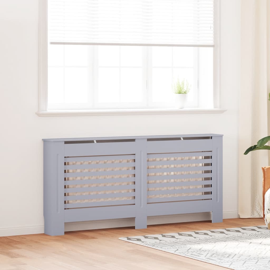 Pokrov za radijator antracit 172 x 19 x 81,5 cm MDF