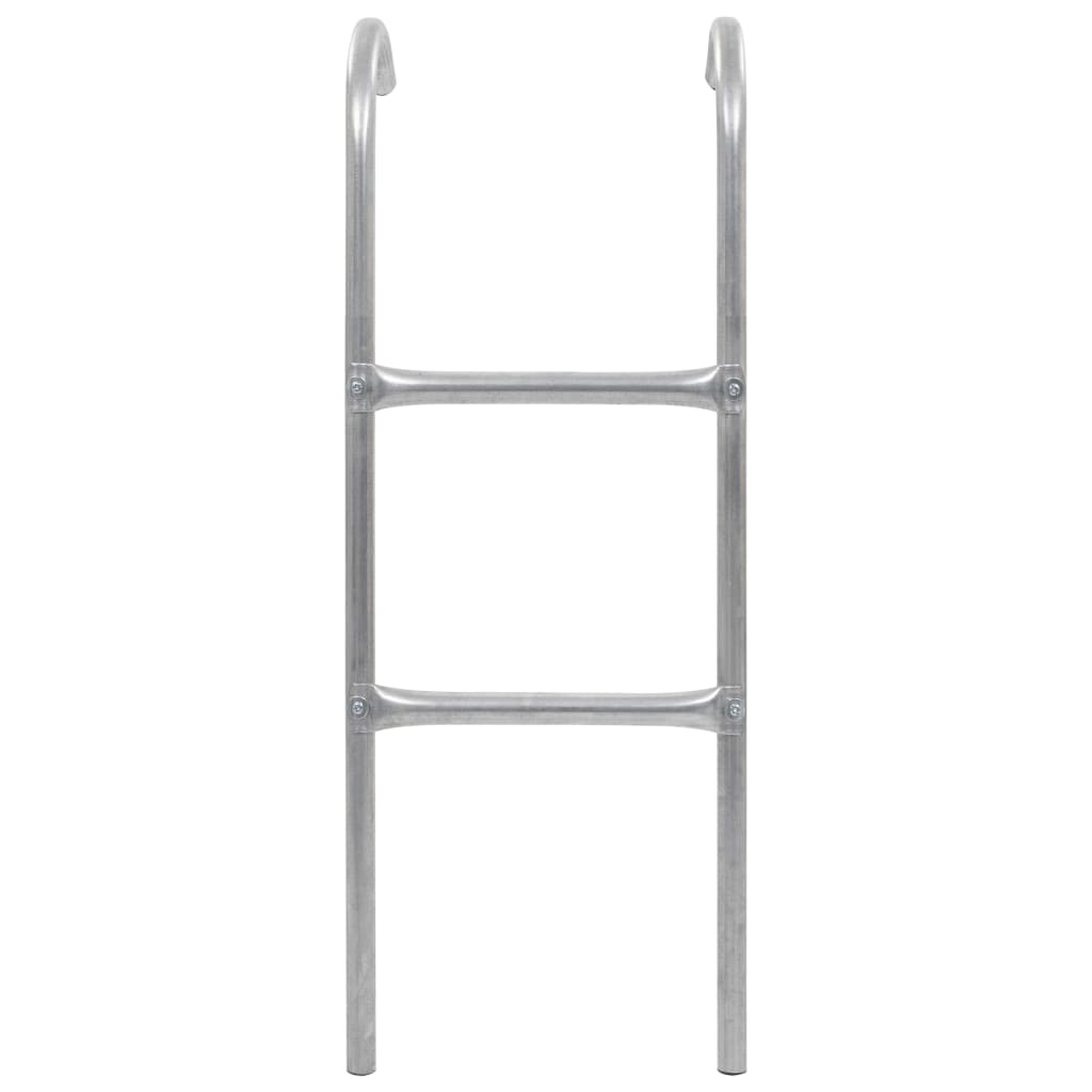Ljestve za trampolin s 2 prečke čelične srebrne 102,6 cm