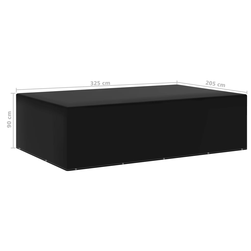 Navlaka za vrtni namještaj s 12 ušica 205 x 325 x 90 cm