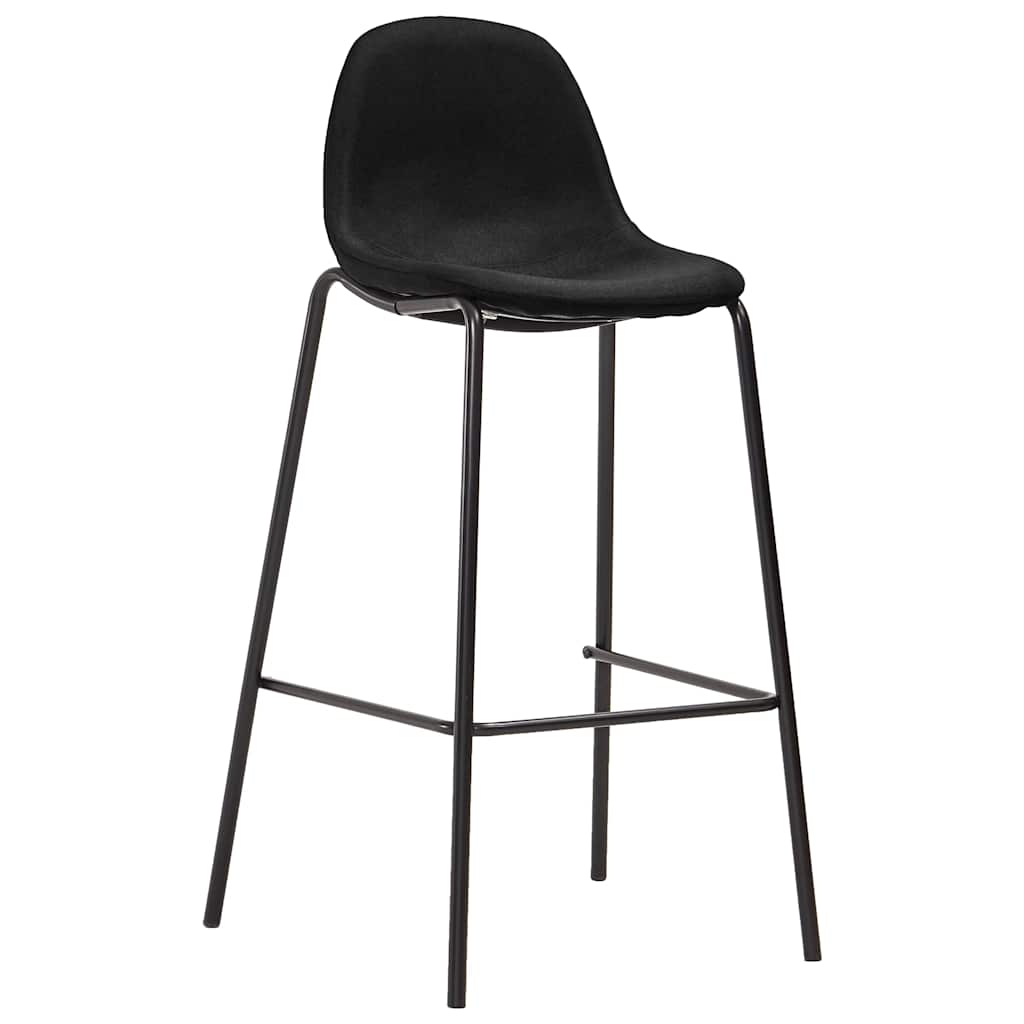 3-dijelni barski set od tkanine crni