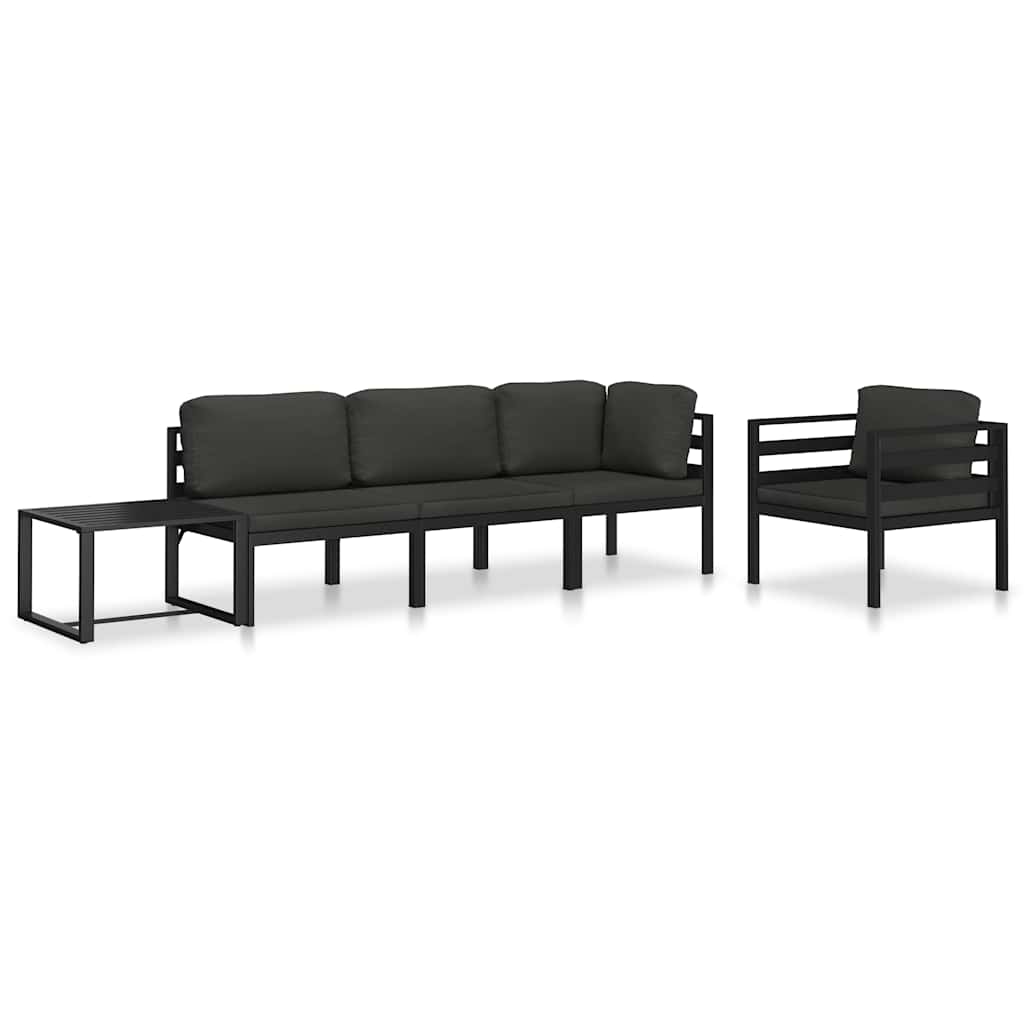 Stolić za kavu aluminijski antracit