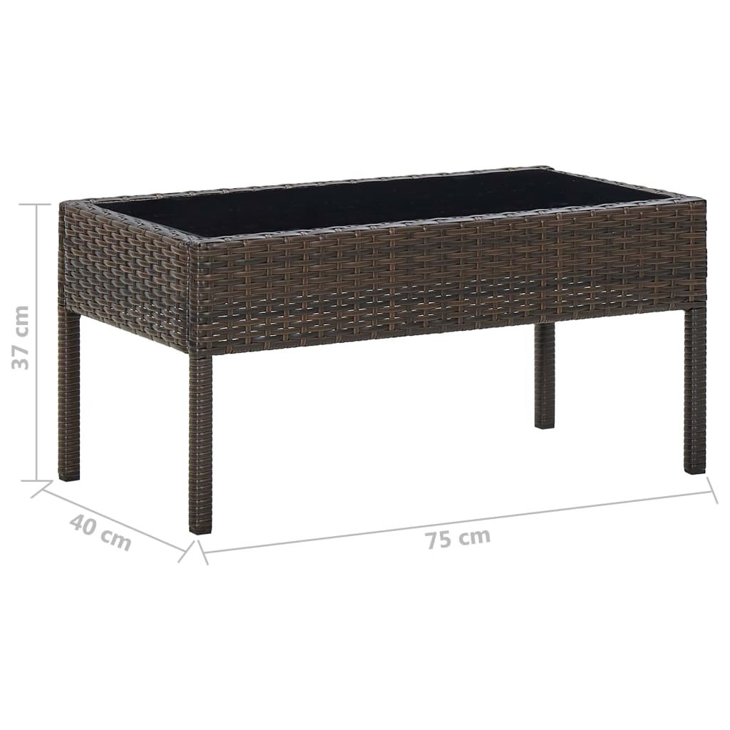 Vrtni stol 75 x 40 x 37 cm od poliratana