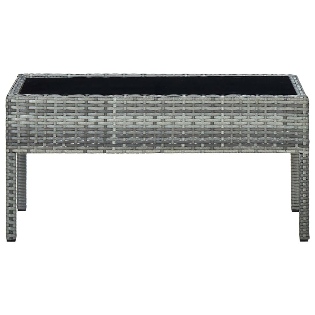 Vrtni stol sivi 75 x 40 x 37 cm od poliratana