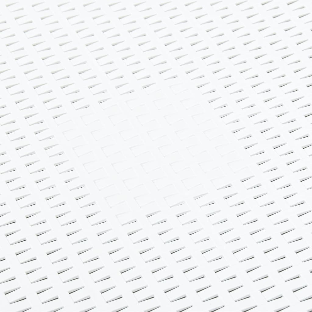 Bočni stol bijeli 54 x 54 x 36,5 cm plastični