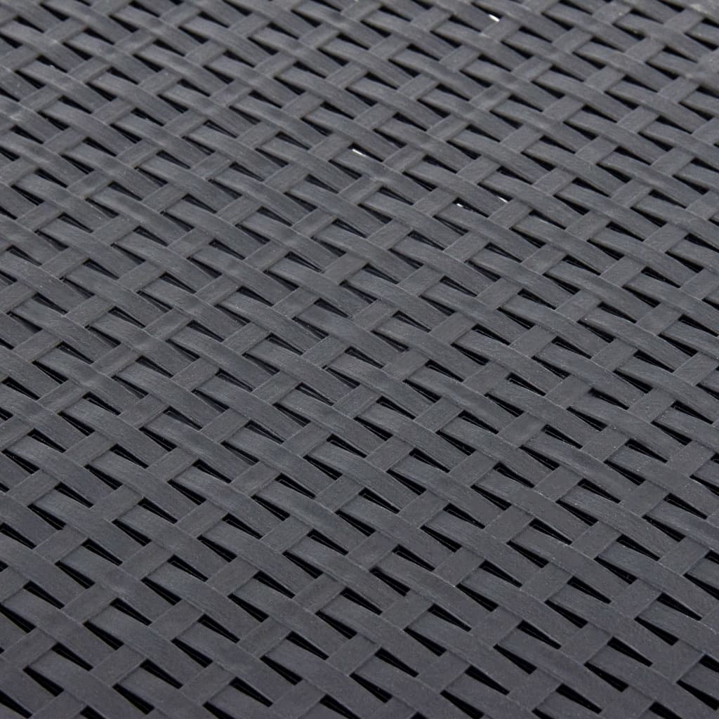 Bočni stol antracit 54 x 54 x 36,5 cm plastični