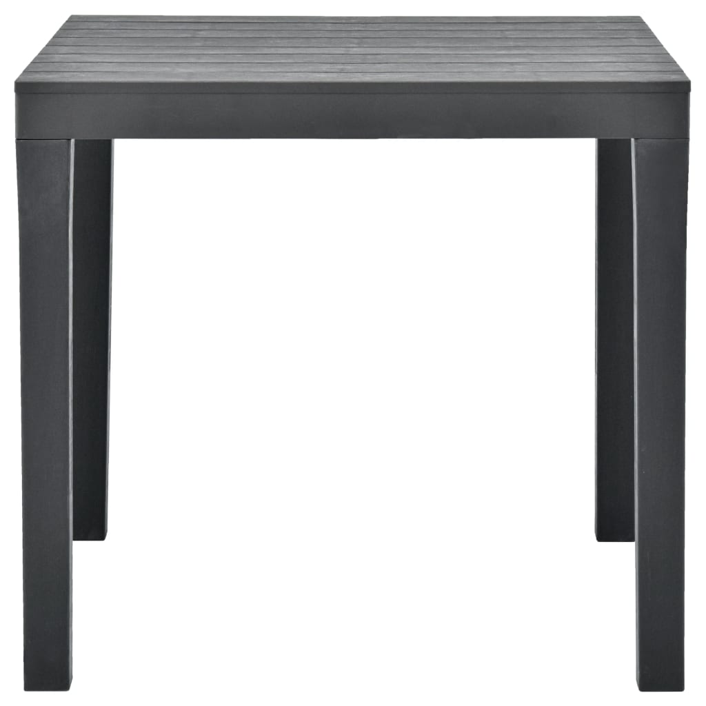 Vrtni stol antracit 78 x 78 x 72 cm plastični