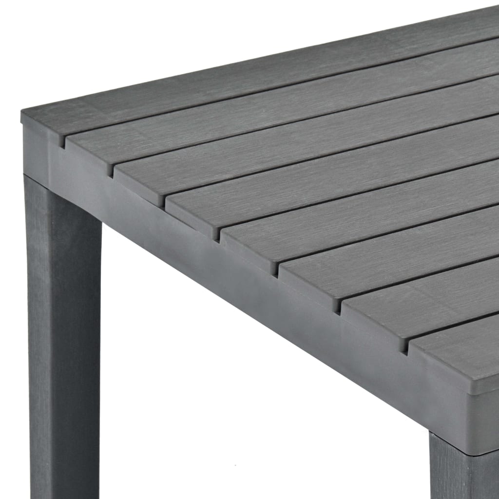 Vrtni stol antracit 78 x 78 x 72 cm plastični