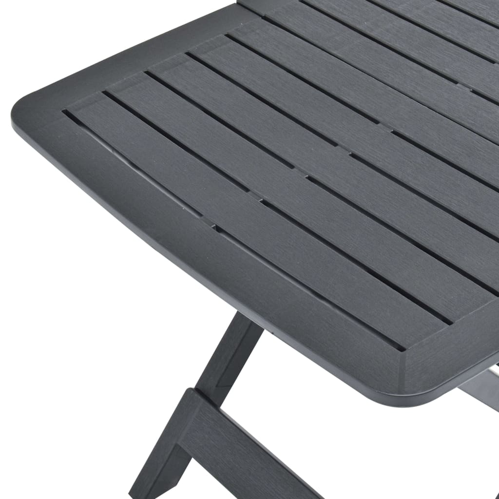 Sklopivi vrtni stol antracit 79 x 72 x 70 cm plastični