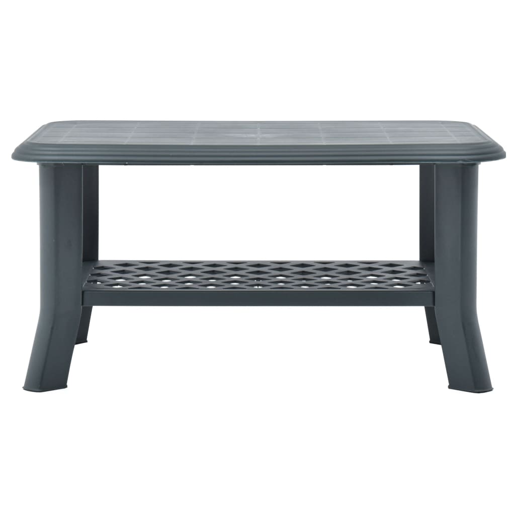 Stolić za kavu zeleni 90 x 60 x 46 cm plastični