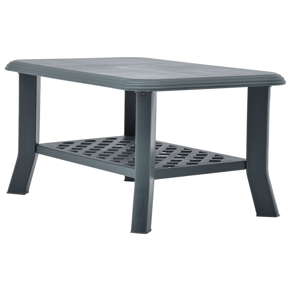 Stolić za kavu zeleni 90 x 60 x 46 cm plastični