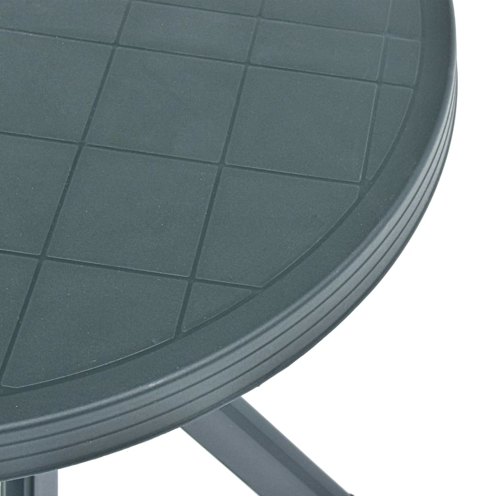 Bistro stol zeleni Ø 70 cm plastični