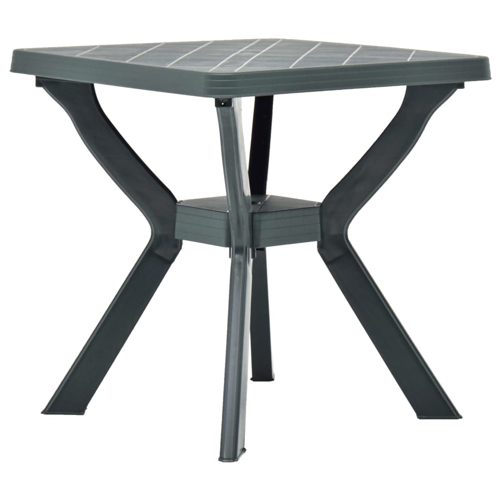 Bistro stol zeleni 70 x 70 x 72 cm plastični