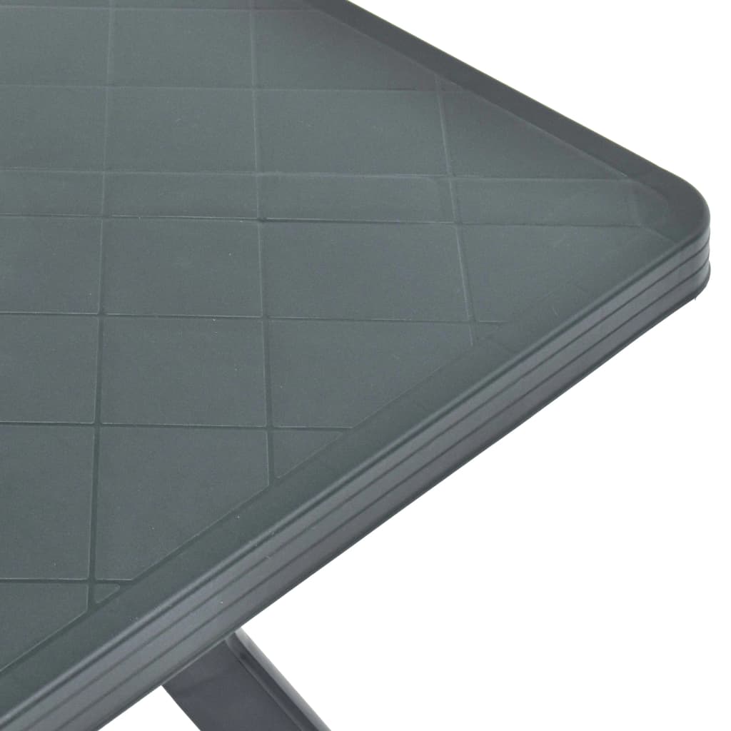 Bistro stol zeleni 70 x 70 x 72 cm plastični