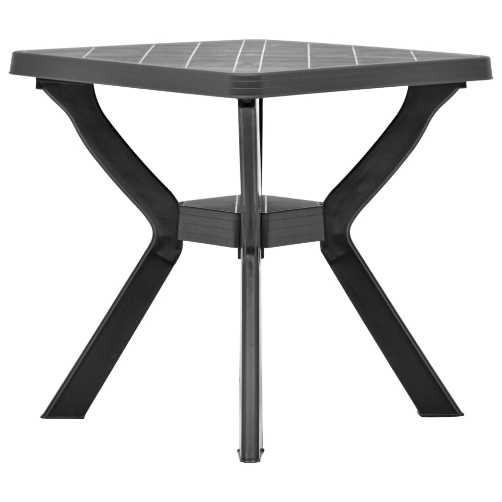 Bistro stol antracit 70 x 70 x 72 cm plastični