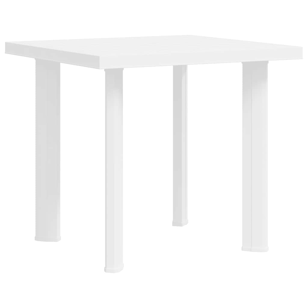 Vrtni stol bijeli 80 x 75 x 72 cm plastični