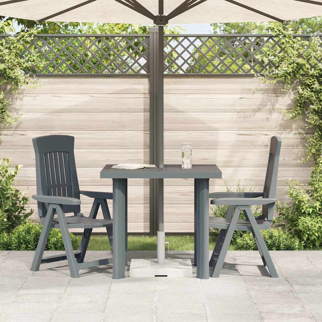 Vrtni stol zeleni 80 x 75 x 72 cm plastični