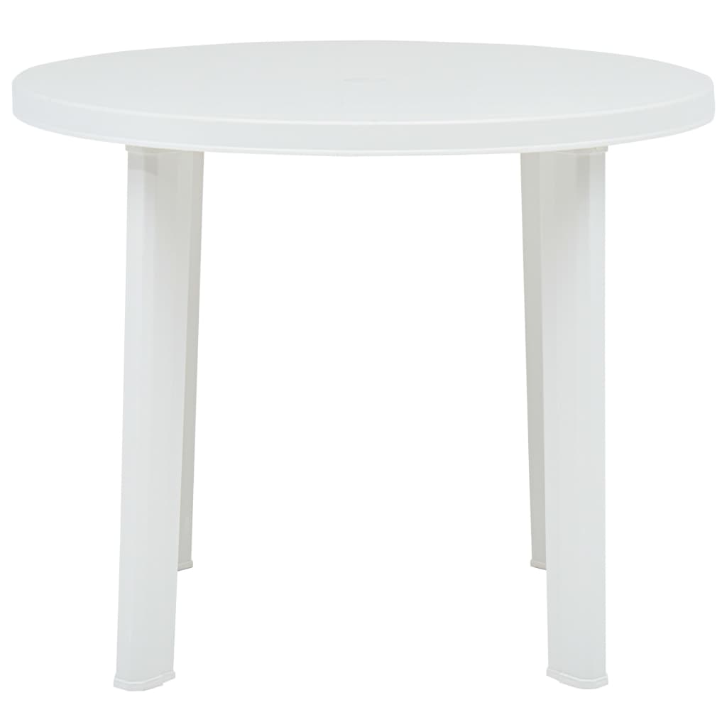 Vrtni stol bijeli 89 cm plastični