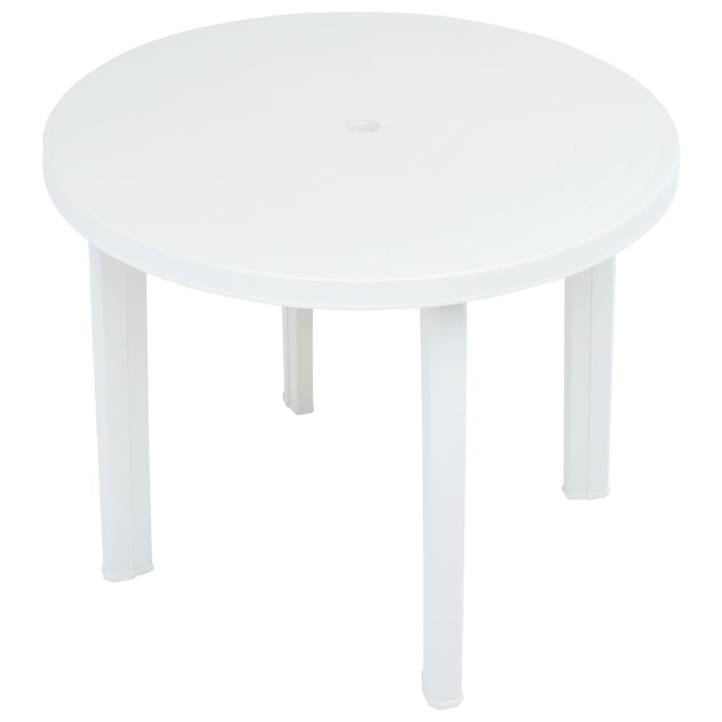 Vrtni stol bijeli 89 cm plastični