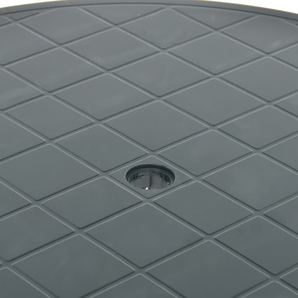 Vrtni stol zeleni 89 cm plastični
