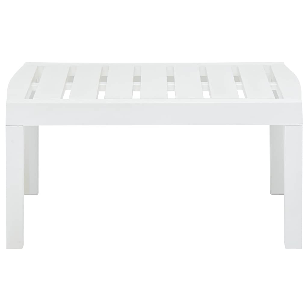 Vrtni stol bijeli 78 x 55 x 38 cm plastični