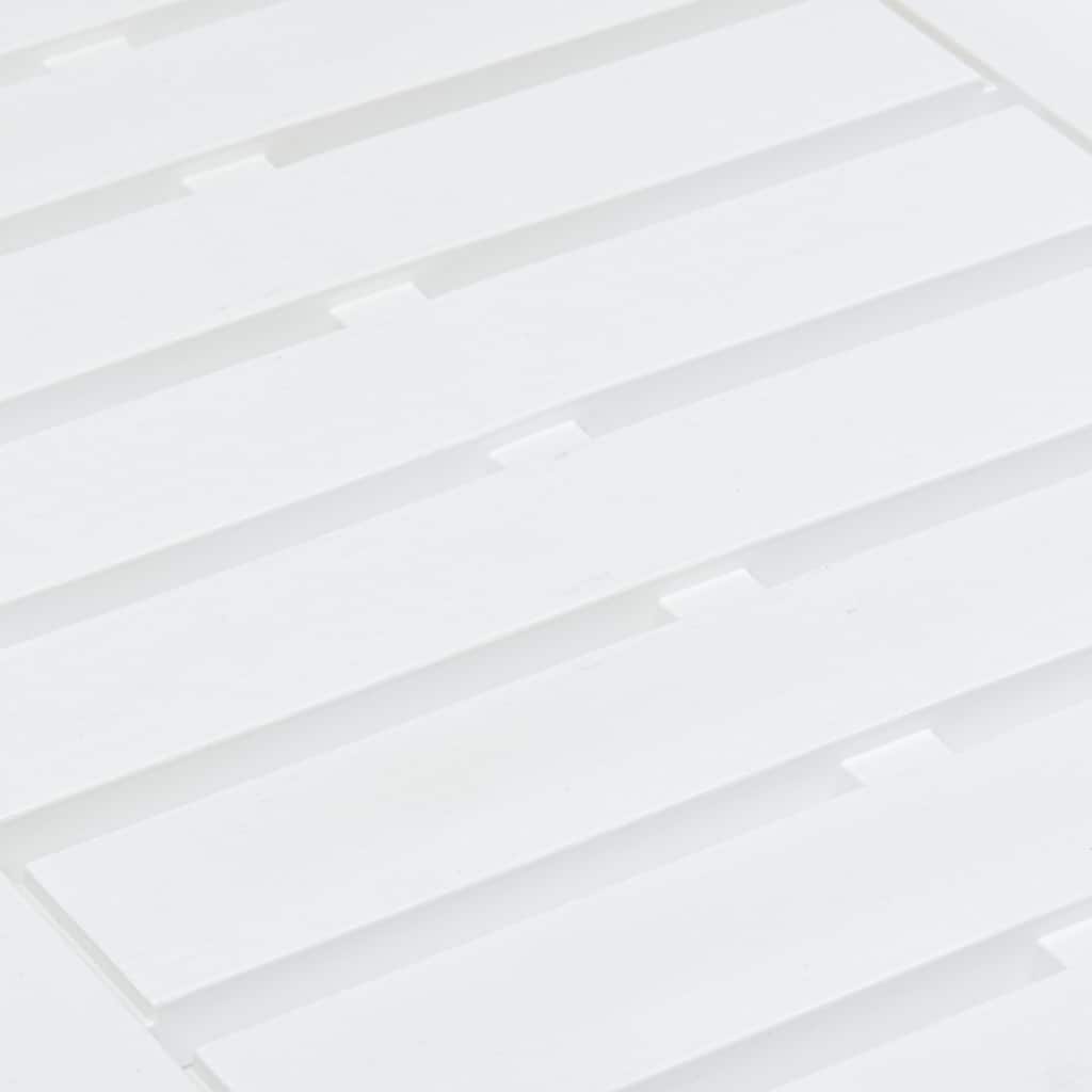 Vrtni stol bijeli 78 x 55 x 38 cm plastični