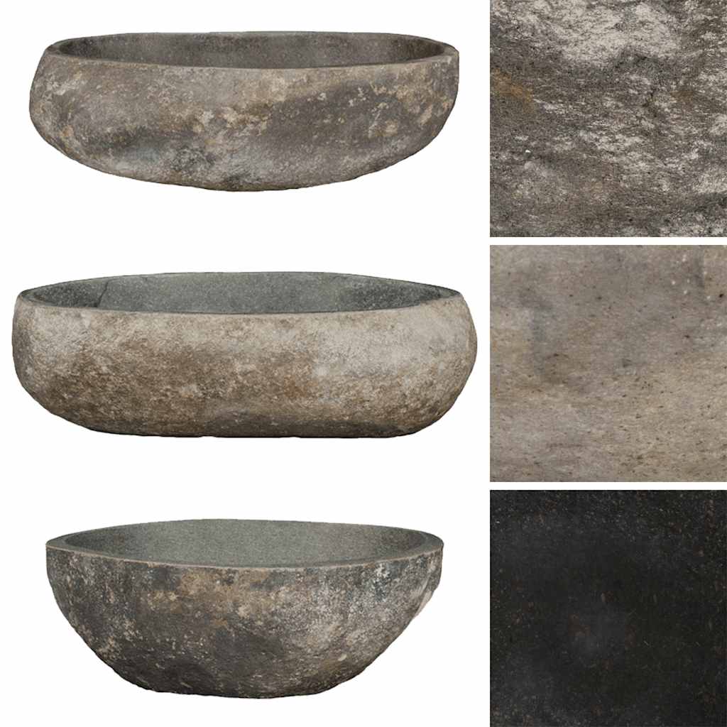 Umivaonik od riječnog kamena ovalni (45 - 53) x (34 - 41) cm