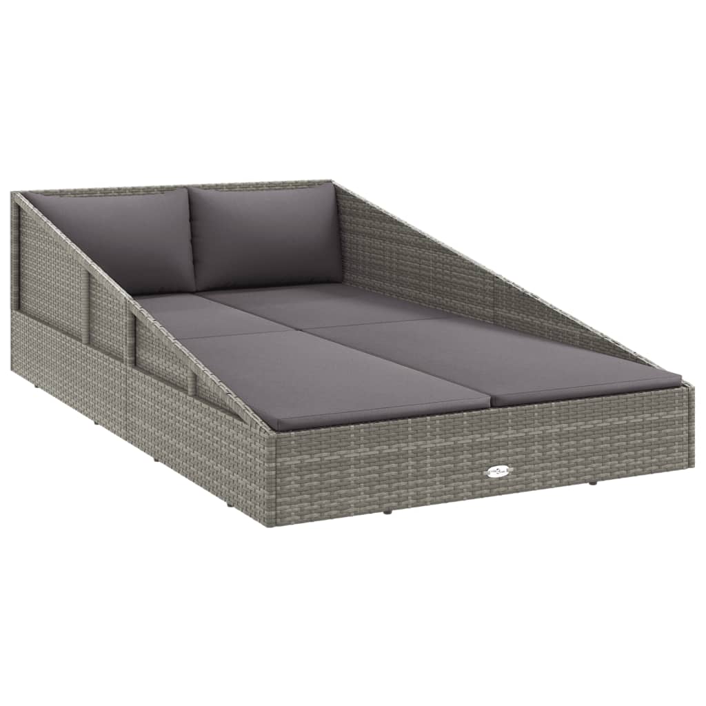Vrtni krevet sivi 110x200 cm od poliratana