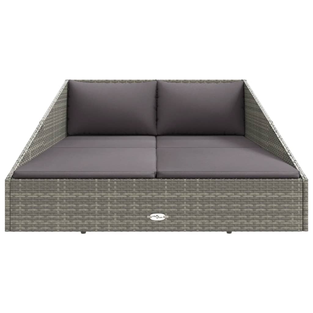 Vrtni krevet sivi 110x200 cm od poliratana