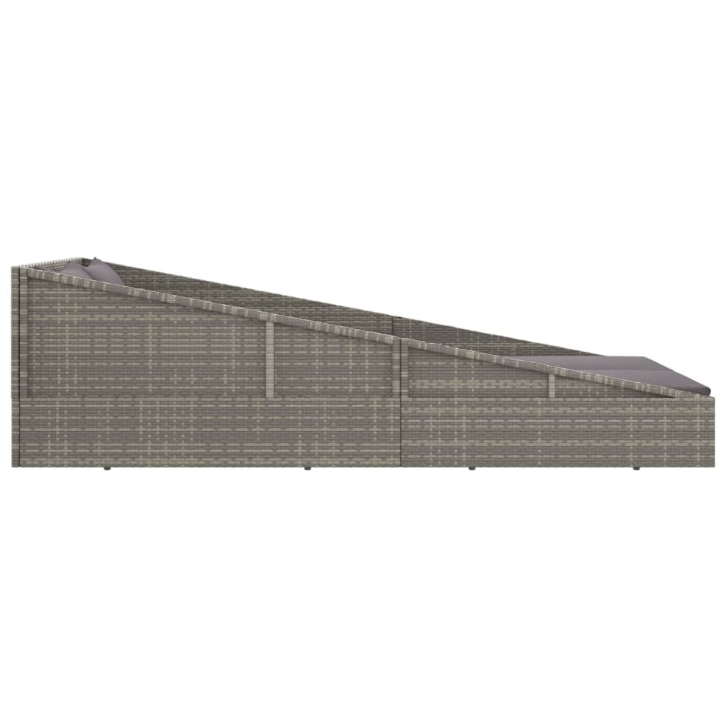 Vrtni krevet sivi 110x200 cm od poliratana