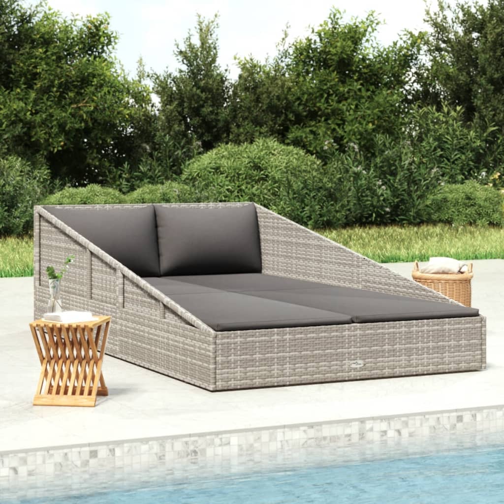 Vrtni krevet sivi 110x200 cm od poliratana