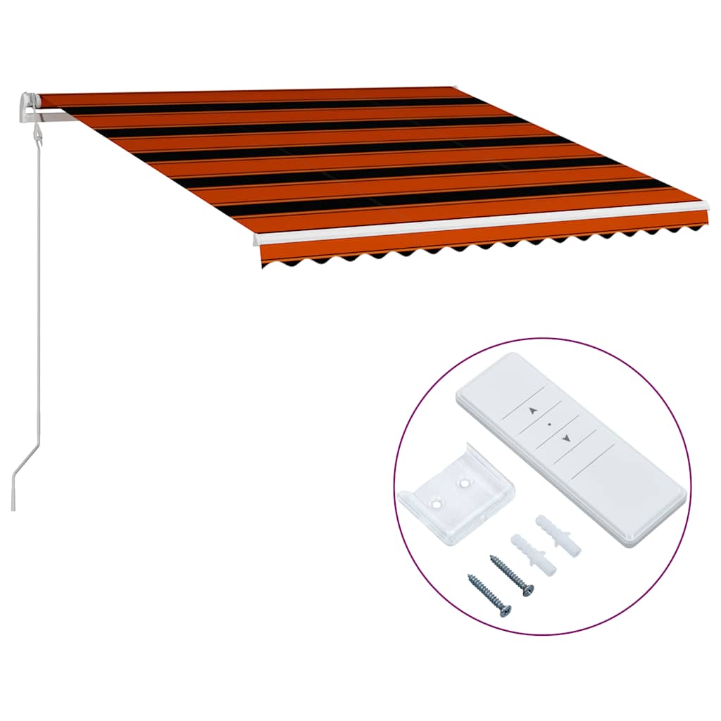 Tenda na automatsko uvlačenje 400 x 300 cm narančasto-smeđa